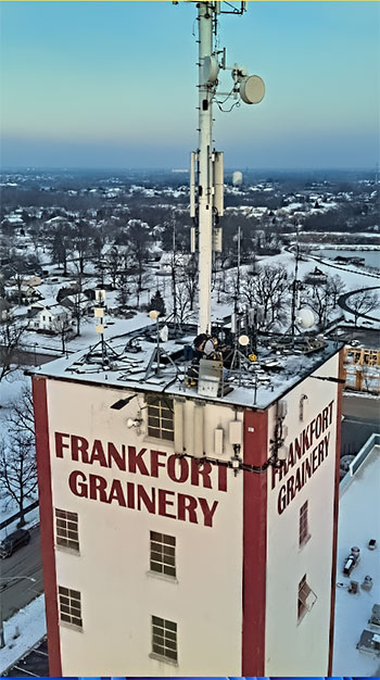 AN ACCIDENT WAITING TO HAPPEN - Although the landlord of this structure is quite pleased with the revenues that are brought in by multiple tenants, a safety manager says the crowded 